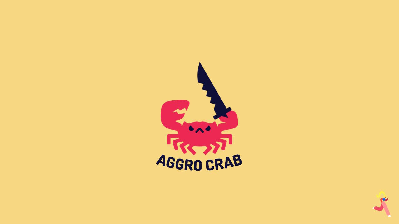 He protec, he attac, but with some Old Bay, he a snac (Screenshot: Aggro Crab)