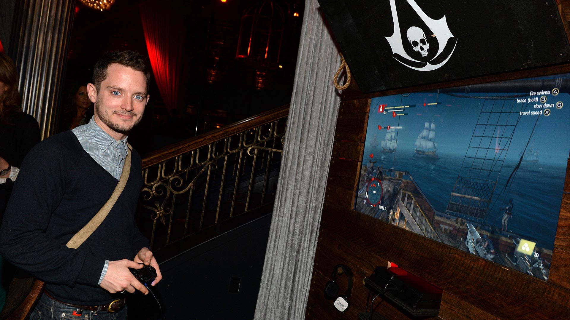 Fancy celebrity Elijah Wood, pictured here on October 22, 2013, got to play Black Flag weeks before Ari. It was messed up. (Photo: Michael Buckner, Getty Images)