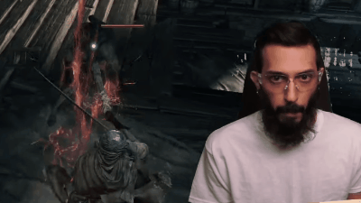 Dark Souls Player Drenched In Blood Every Time He Gets Hit
