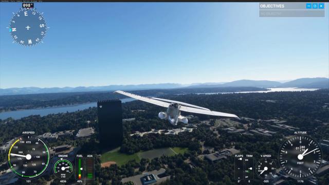 Someone Put A Giant Xbox Series X Over Microsoft's Campus In Flight  Simulator