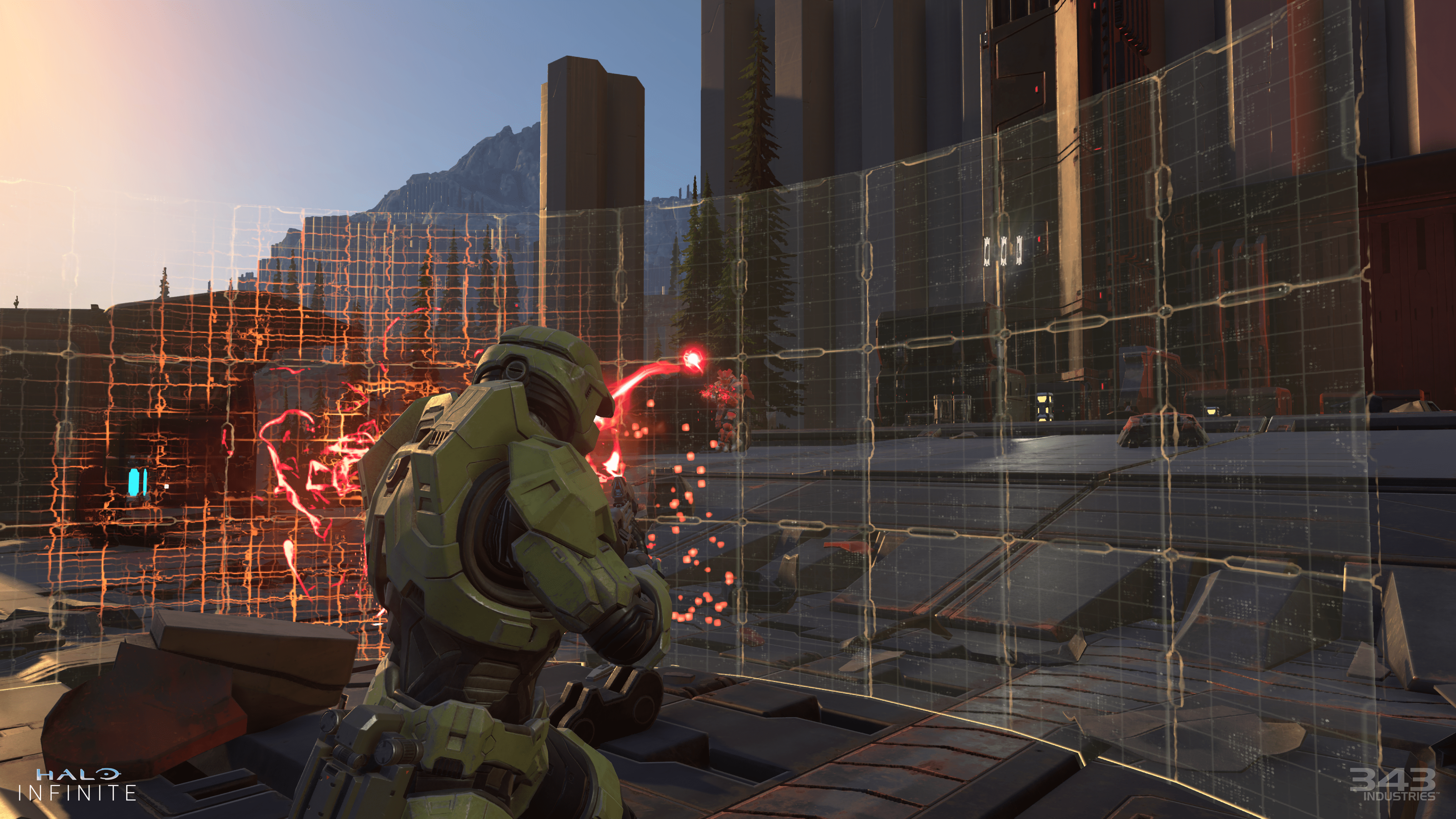 An official screenshot of Halo Infinite from the game's July 2020 gameplay reveal. (Screenshot: Microsoft)