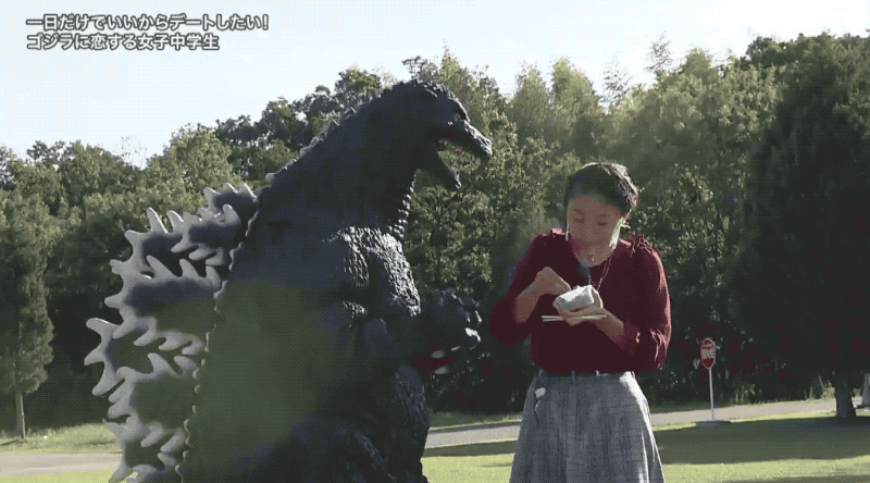 Teenager Finally Achieves Her Dream Of Dating Godzilla