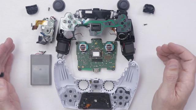 Tearing Open A PS5 Controller To Feast On Its Insides