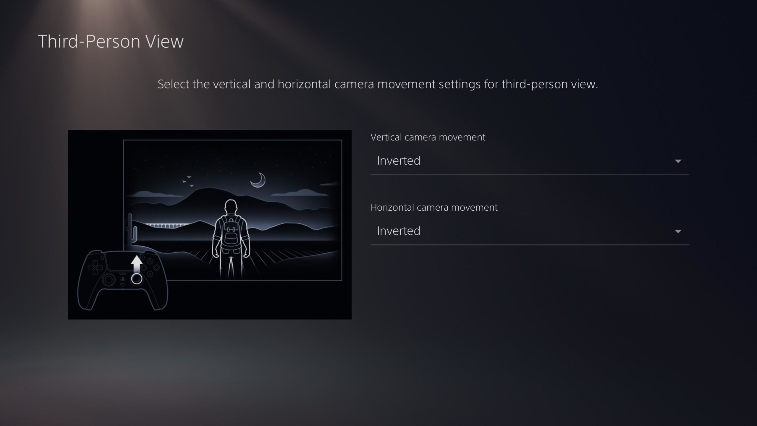 This horizontal inversion was set for testing purposes only. (Screenshot: Sony)