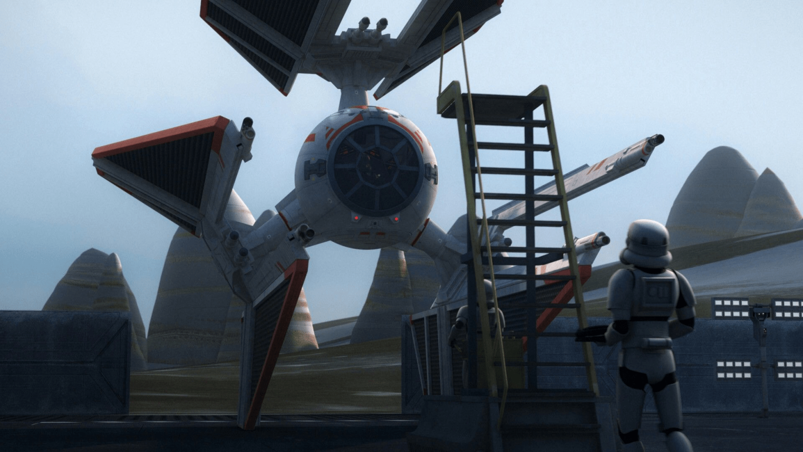 The TIE Defender making its return to canon in Star Wars Rebels. (Screenshot: Lucasfilm)