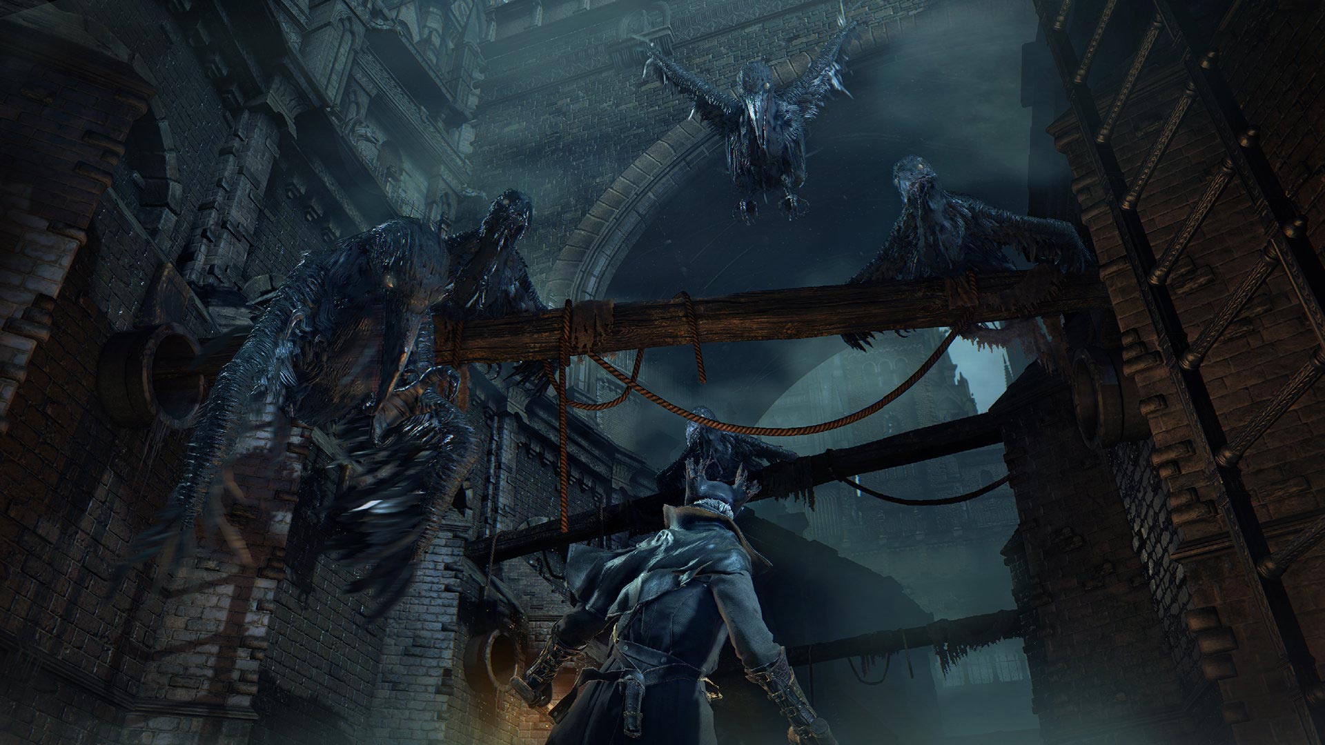 Dramatization: One Carrion Crow for every PS4 exclusive I cared about. (Screenshot: Sony Interactive Entertainment)