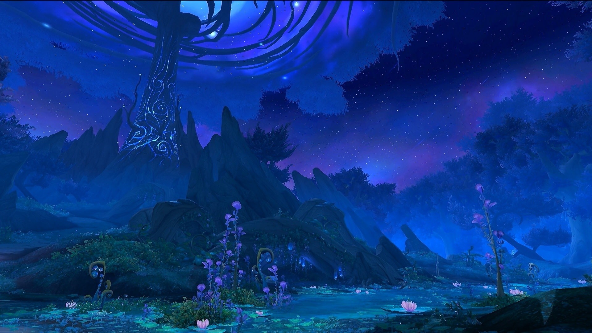 Ardenweald pretty. (Screenshot: Blizzard / Kotaku)