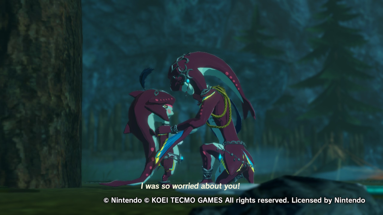 No, you're crying at this touching brother-sister moment. (Screenshot: Nintendo)