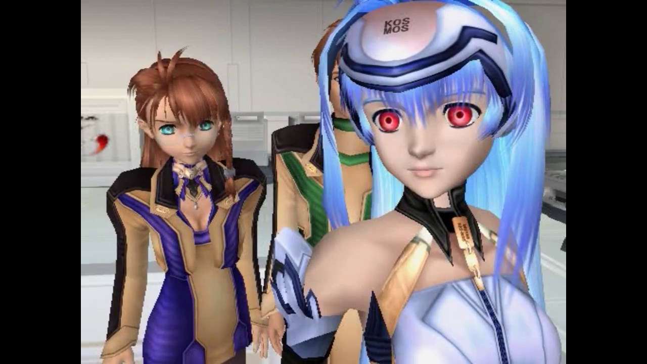 Shion and KOS-MOS in Xenosaga Episode I: Der Wille zur Macht. (Screenshot: Monolith Soft / Namco / Xenosaga Wiki)