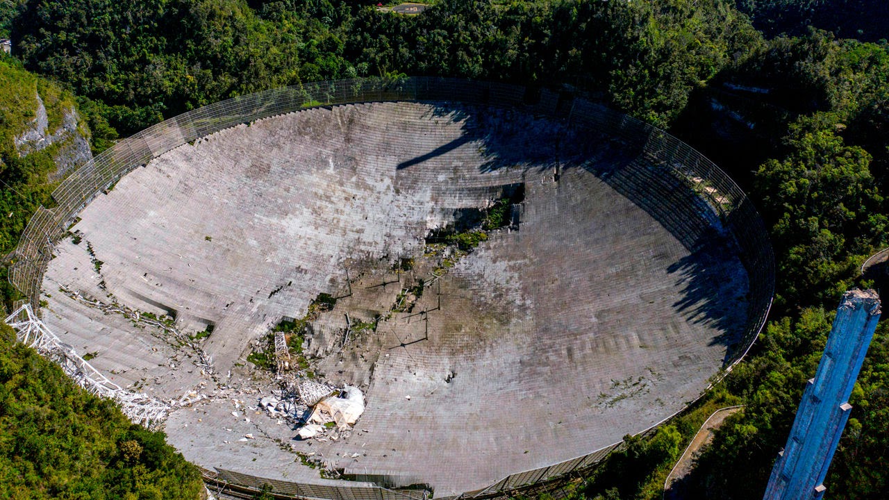 The Massive Radio Telescope From GoldenEye Just Collapsed