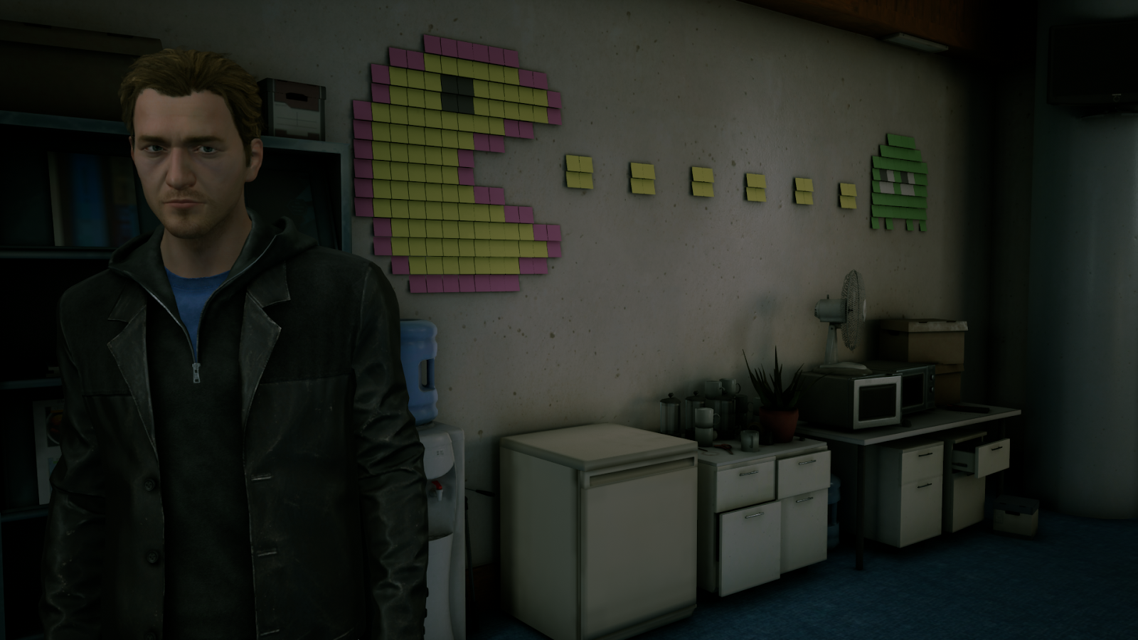 This Pac-Man is about to be murdered.  (Screenshot: Dontnod / Kotaku)