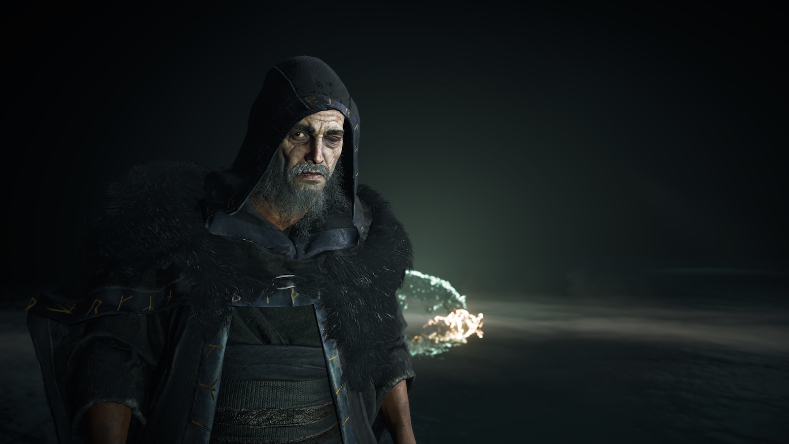 In case the deluge of info made you forget, yes, this jerk is Eivor. (Screenshot: Ubisoft / Kotaku)