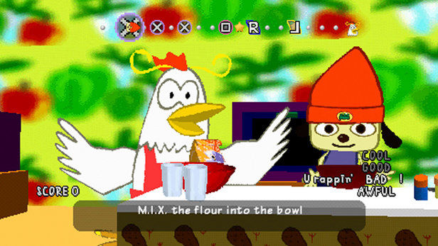 The dog taught me to love myself. The chicken taught me to hate. (Screenshot: Sony / Mobygames)