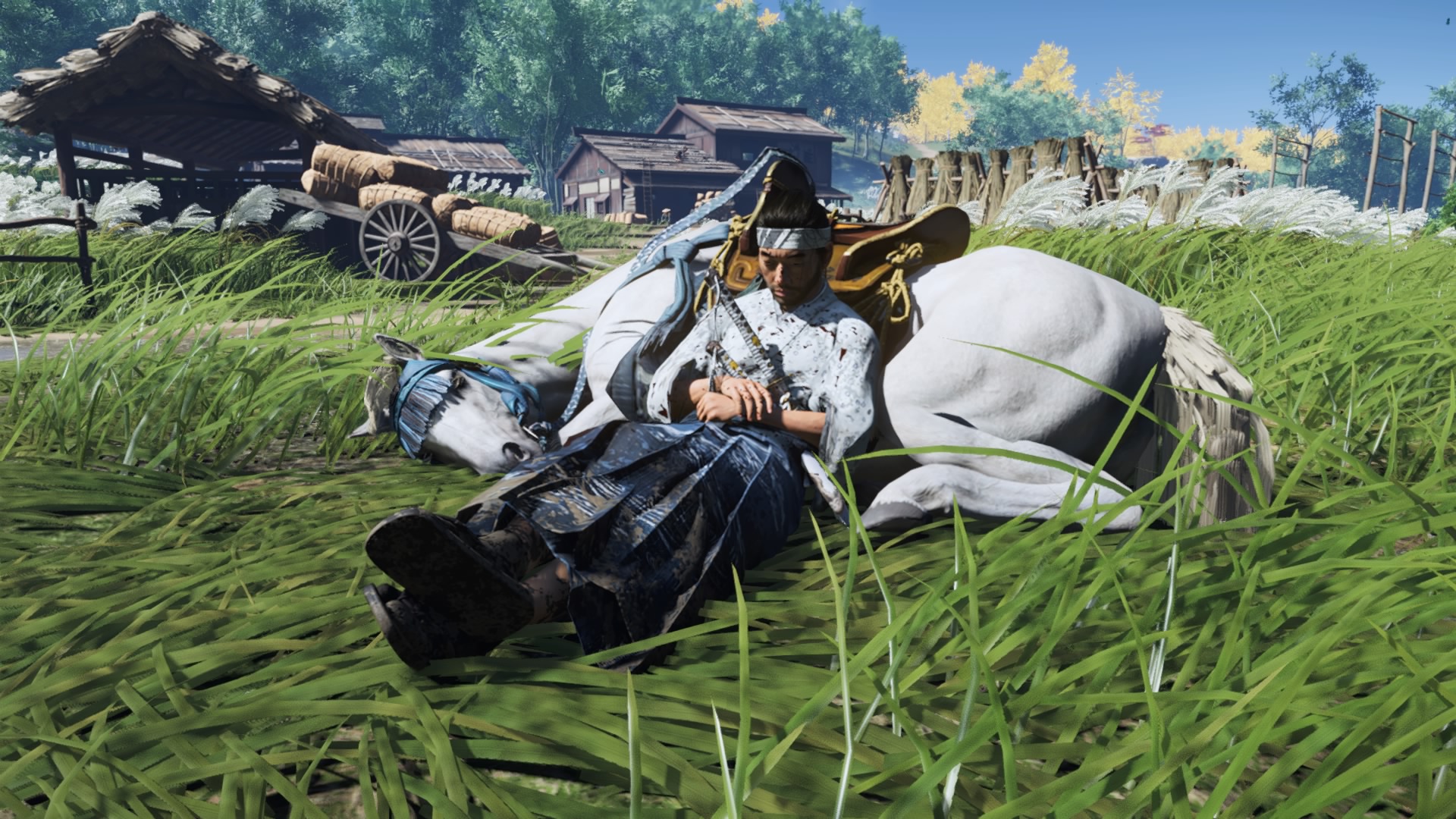 Ghost of Tsushima introduced one of the most faithful horses in gaming. (Screenshot: Sucker Punch / Kotaku)