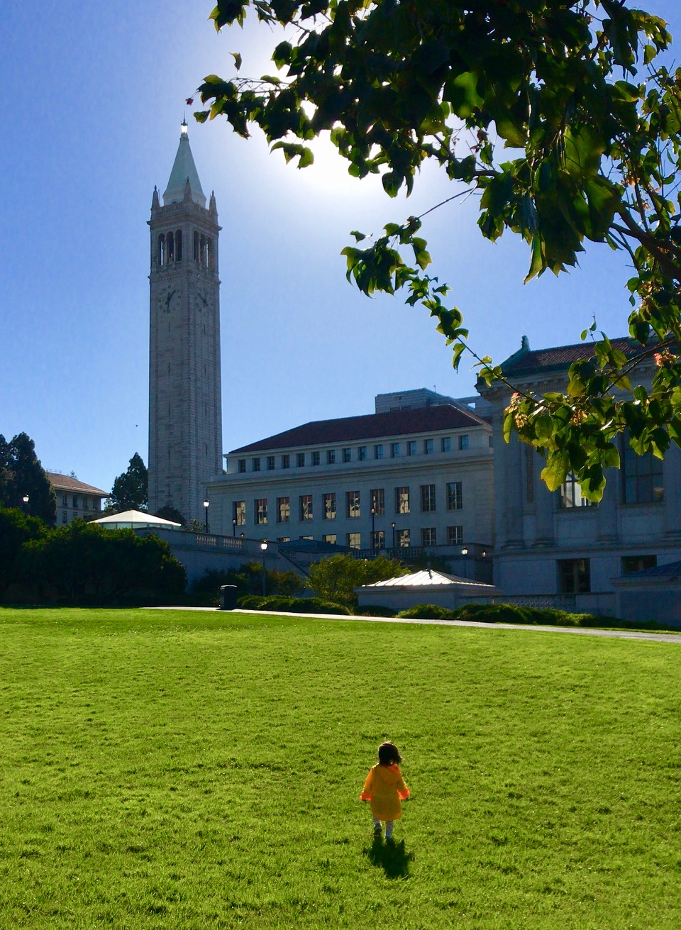 My daughter walking at Berkeley (Photo: Peter Tieryas)