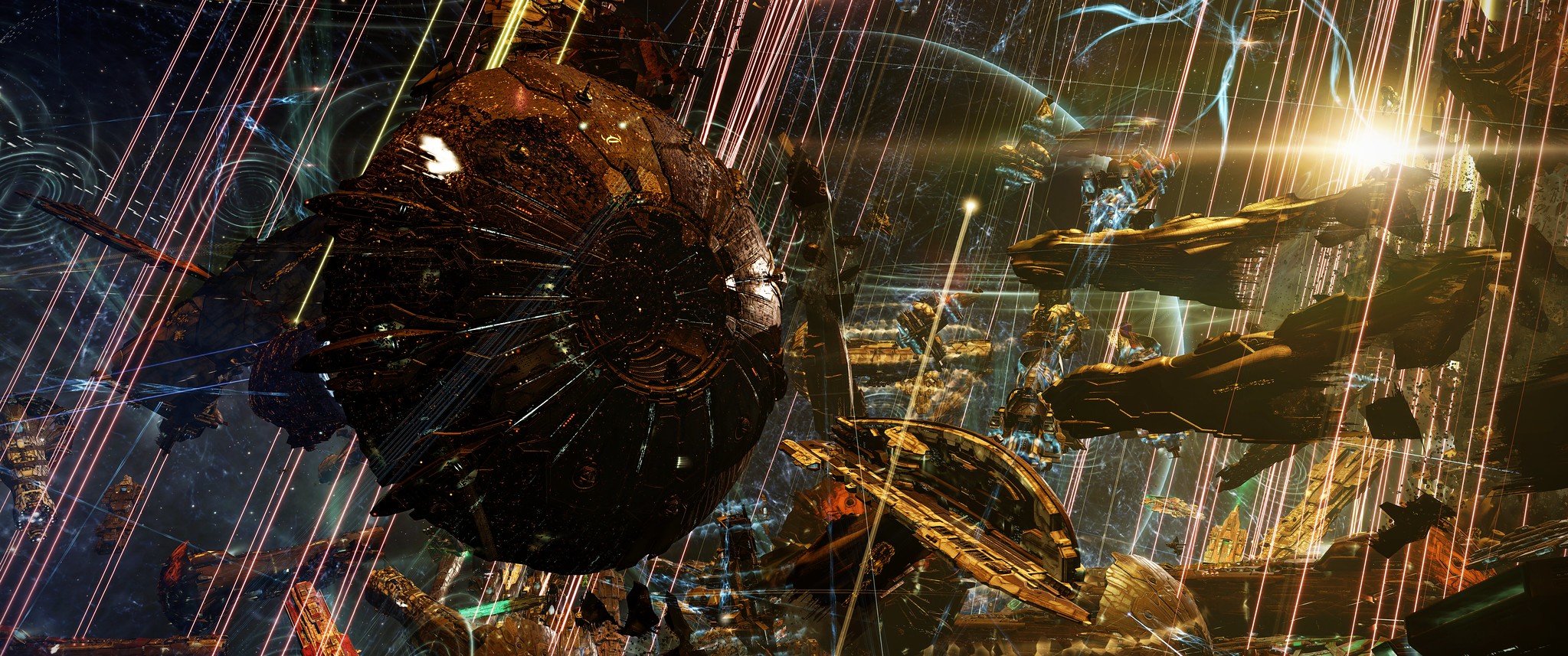 Avatar-class Titan sustaining heavy fire. (Screenshot: Razorien EVE, Other)
