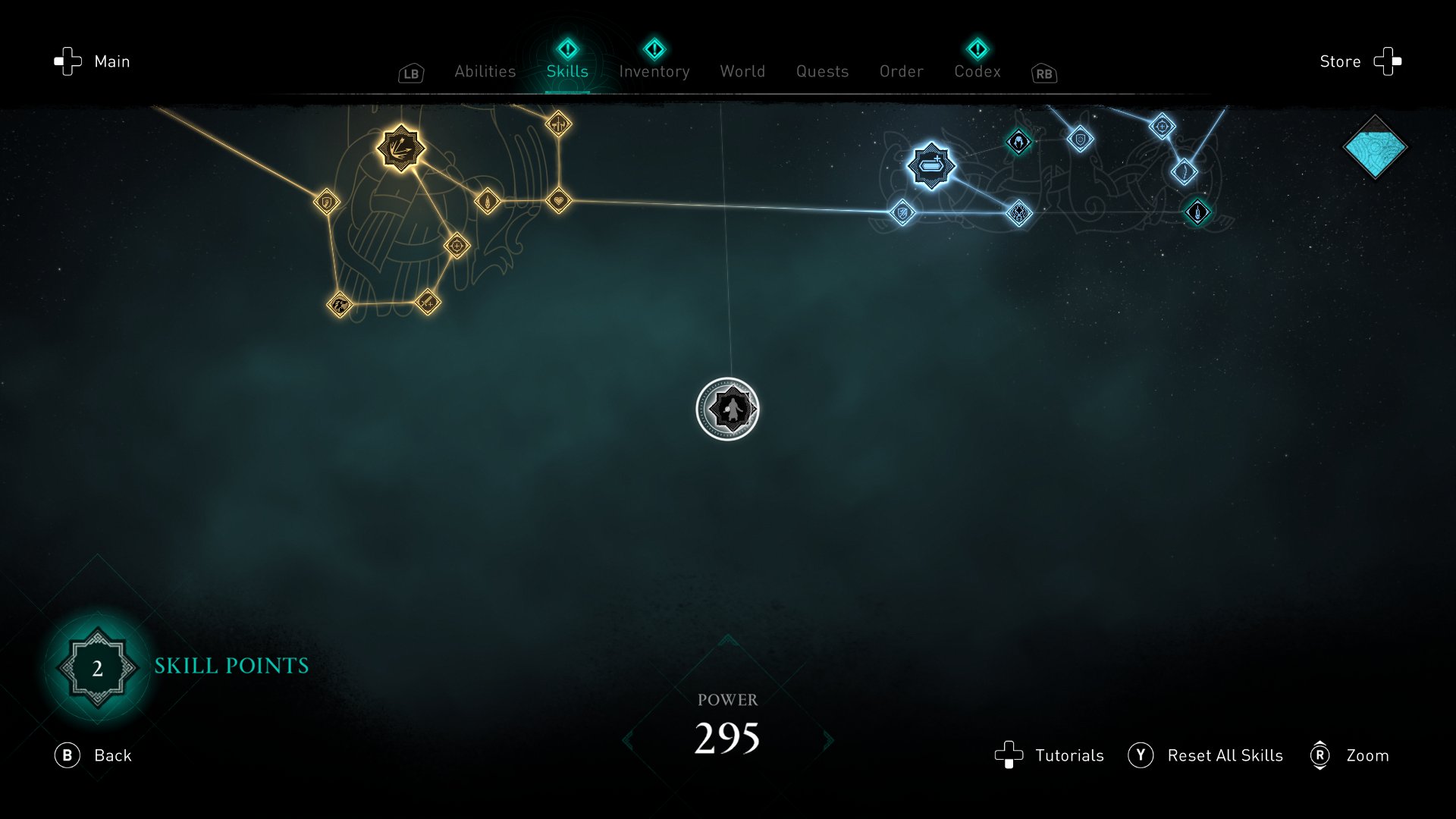 You'll see a defunct skill node when connected to the internet. (Screenshot: Ubisoft / Kotaku)