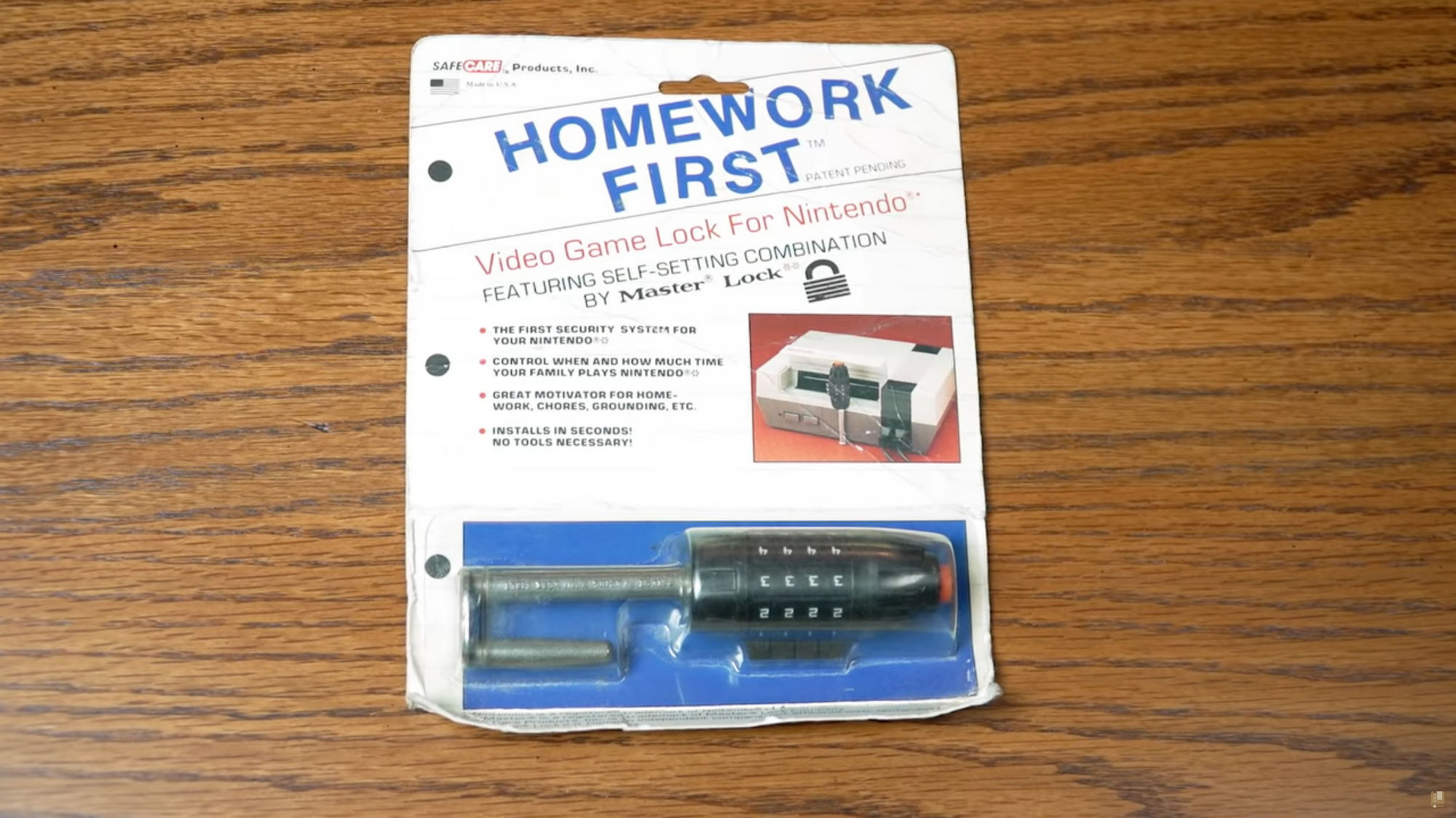 homework first video game lock