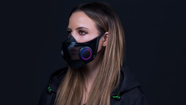 Razer’s Project Hazel Is A Translucent Face Mask With RGB Lighting
