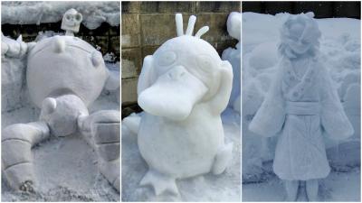 From Pokémon To Studio Ghibli, Here Are Excellent Snow Sculptures