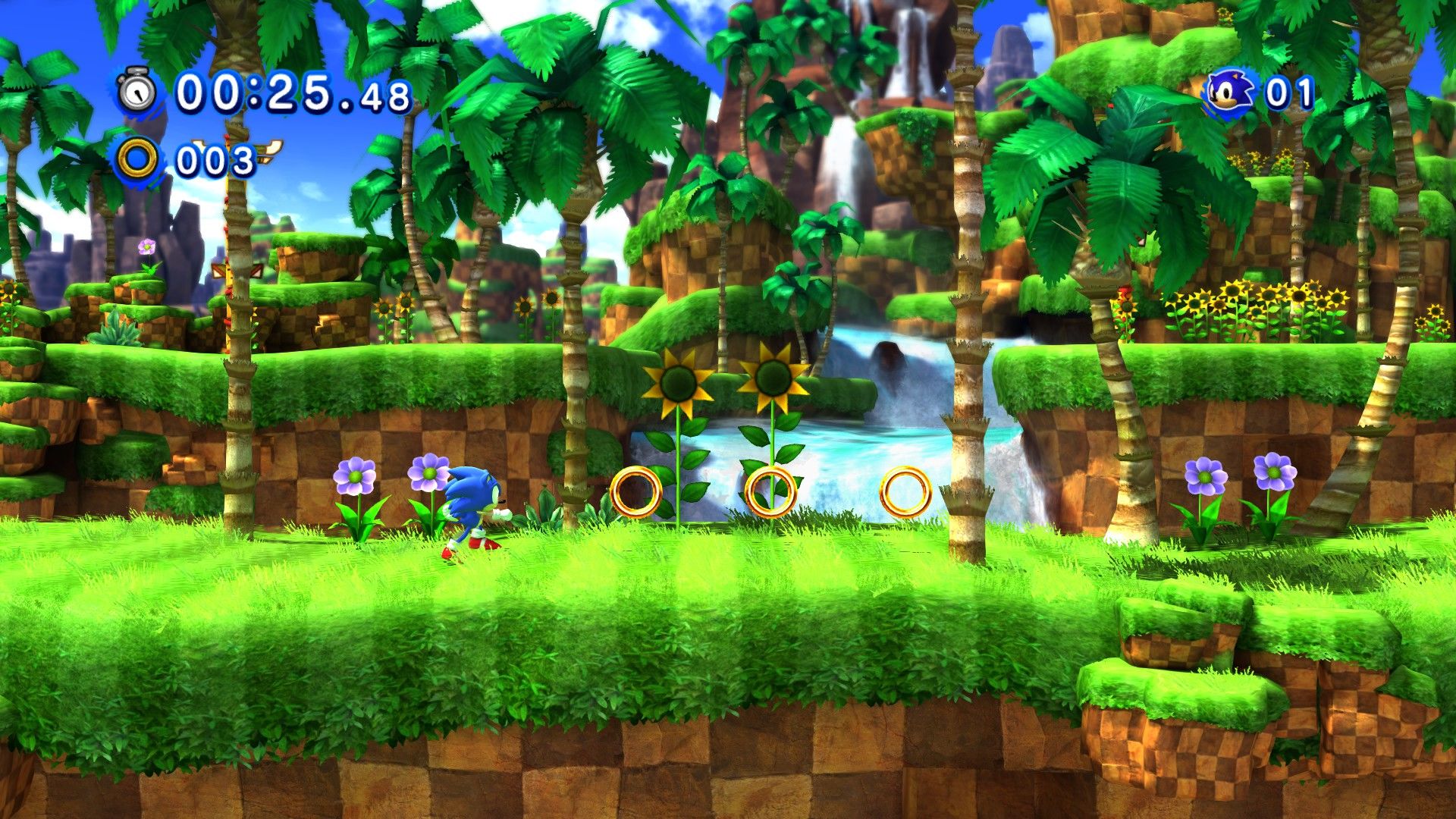 The Green Hill Zone theme is now playing in your head. (Screenshot: Sega / MobyGames)
