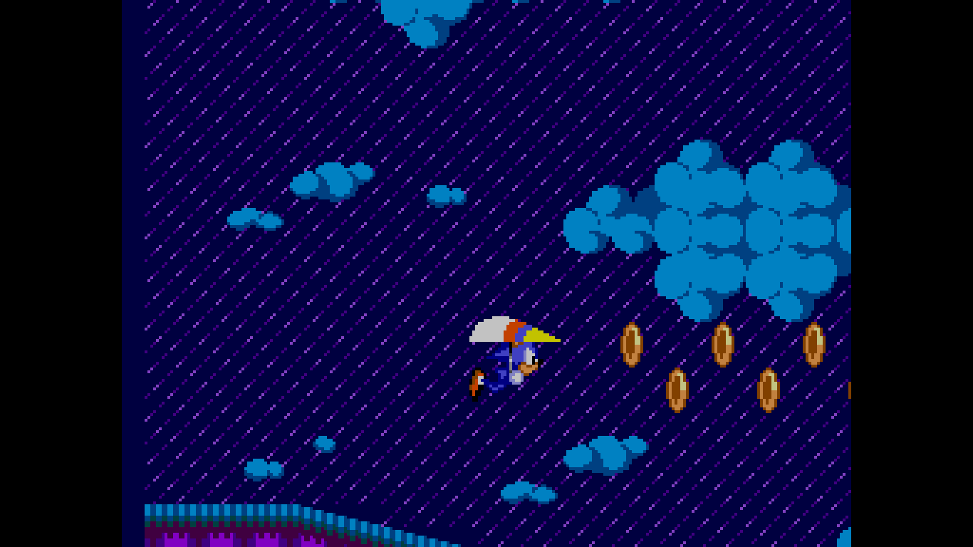 Sonic had a bunch of different ways to get around in Sonic 2: mine cart, hang glider, and pneumatic tube to name a few. (Screenshot: Sega / MobyGames)