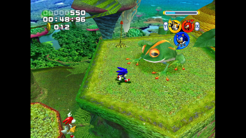 Yup, this is a game. Sonic Heroes is certainly a game. (Screenshot: Sega / MobyGames)