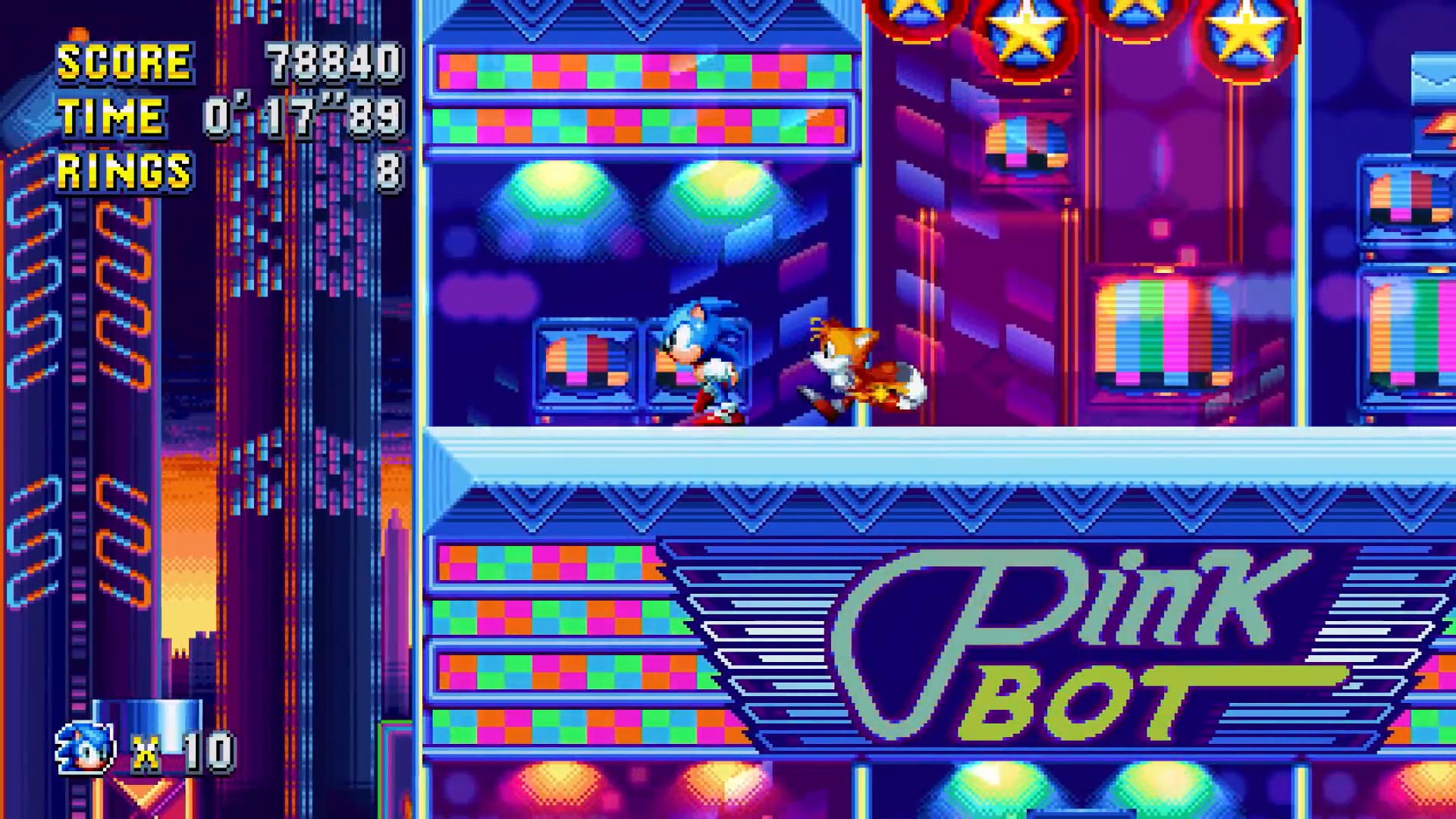 The Studiopolis weatherman miniboss is my second-favourite boss fight in all of Sonic history. (Screenshot: Sega / MobyGames)