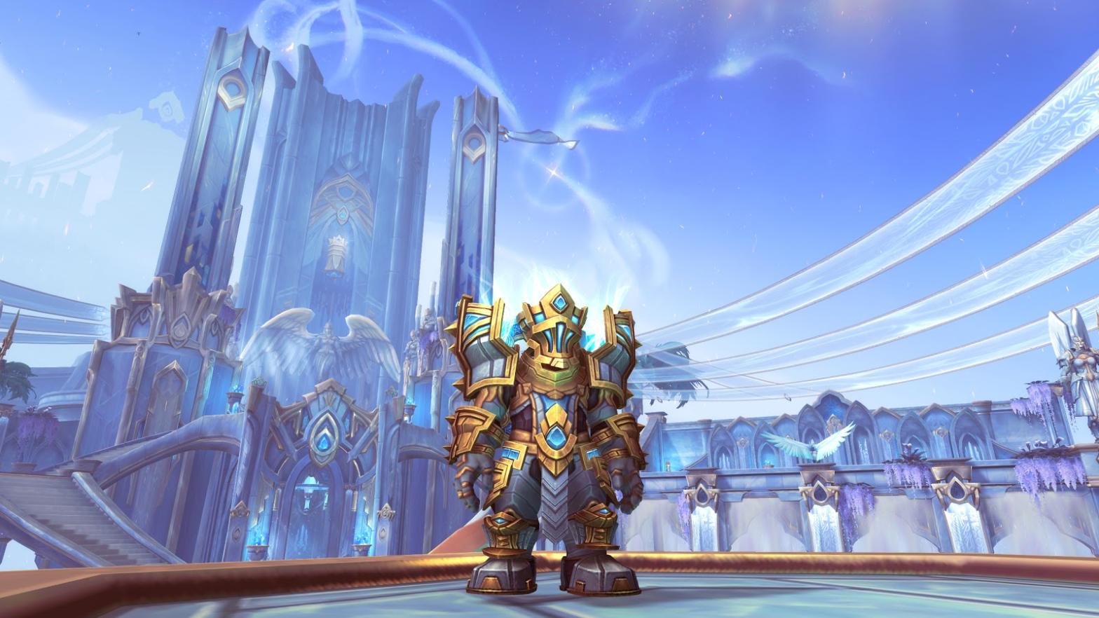 There's a dwarf somewhere in that armour.  (Screenshot: Blizzard / Kotaku)