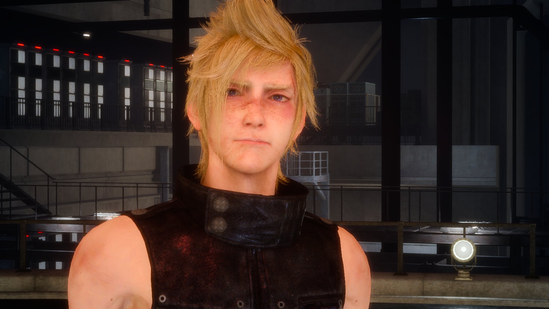 Prompto immediately after you tell him he's beautiful. (Screenshot: Square Enix)