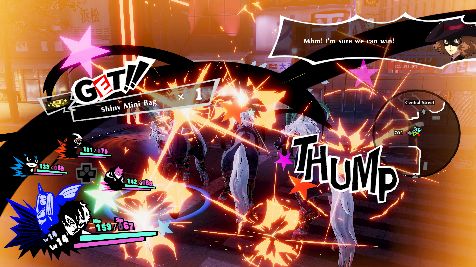 Want to clear a big group? Go for an all-out attack. (Screenshot: Atlus)