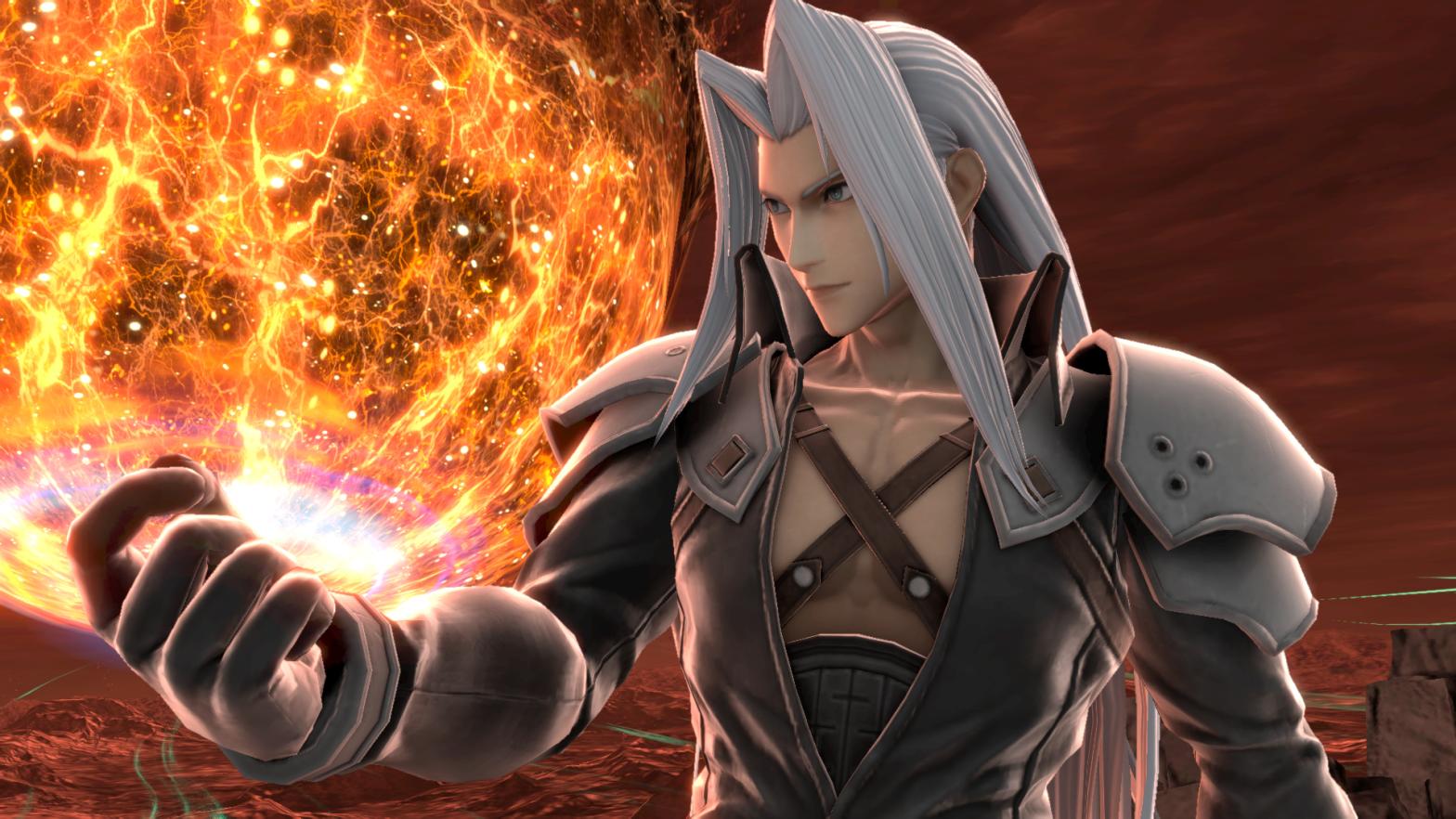 The last time Sephiroth made a Nintendo Direct appearance, this monster killed Mario. Never forget! (Screenshot: Nintendo)