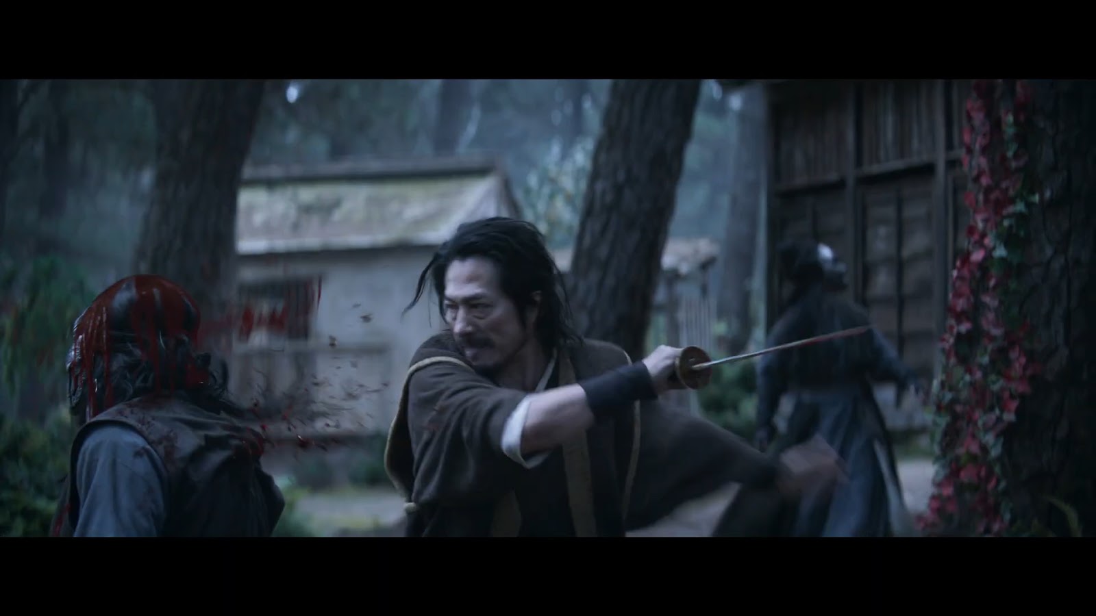 I could watch Hanzo murder ice ninjas all day long.  (Screenshot: Warner Bros. Pictures)