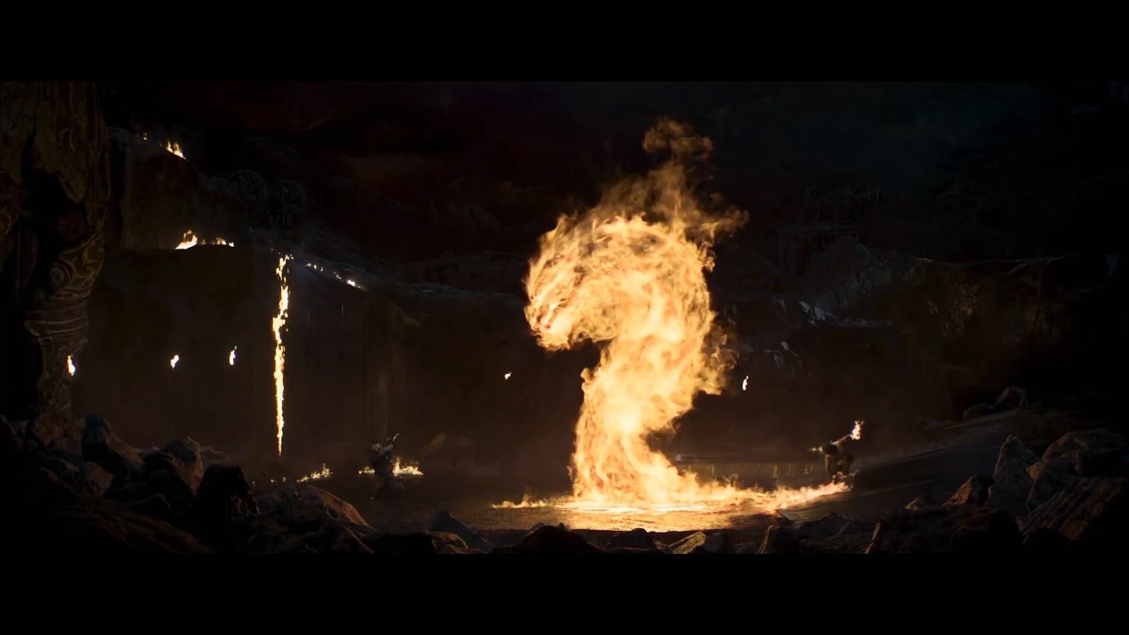 What, you can't harness the power of your chi to create a fire dragon? Amateur.  (Screenshot: Warner Bros. Pictures)