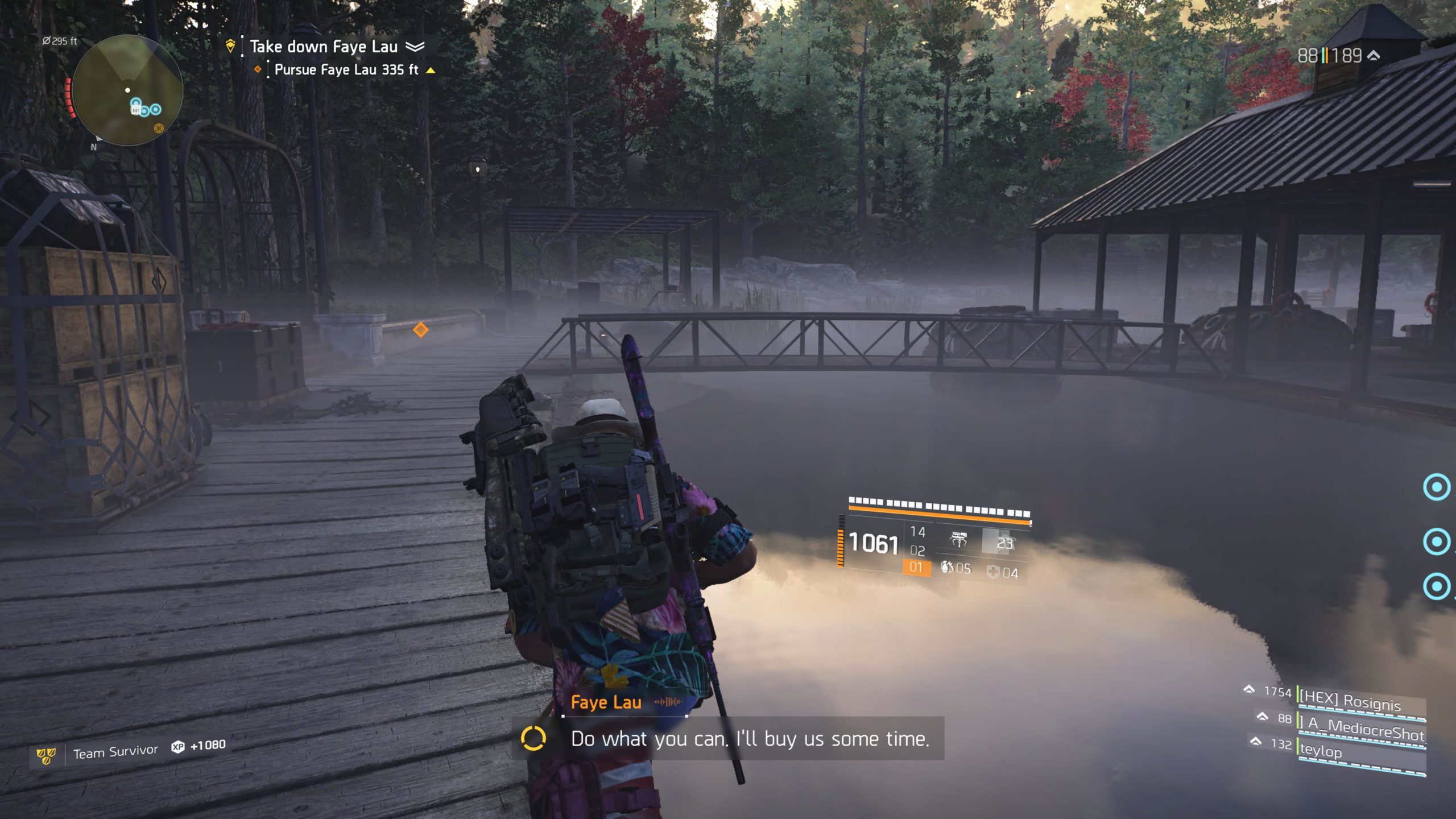 Ignoring the deadly virus, evil PMC, and gunfire, this is a nice cabin.  (Screenshot: Ubisoft / Kotaku)