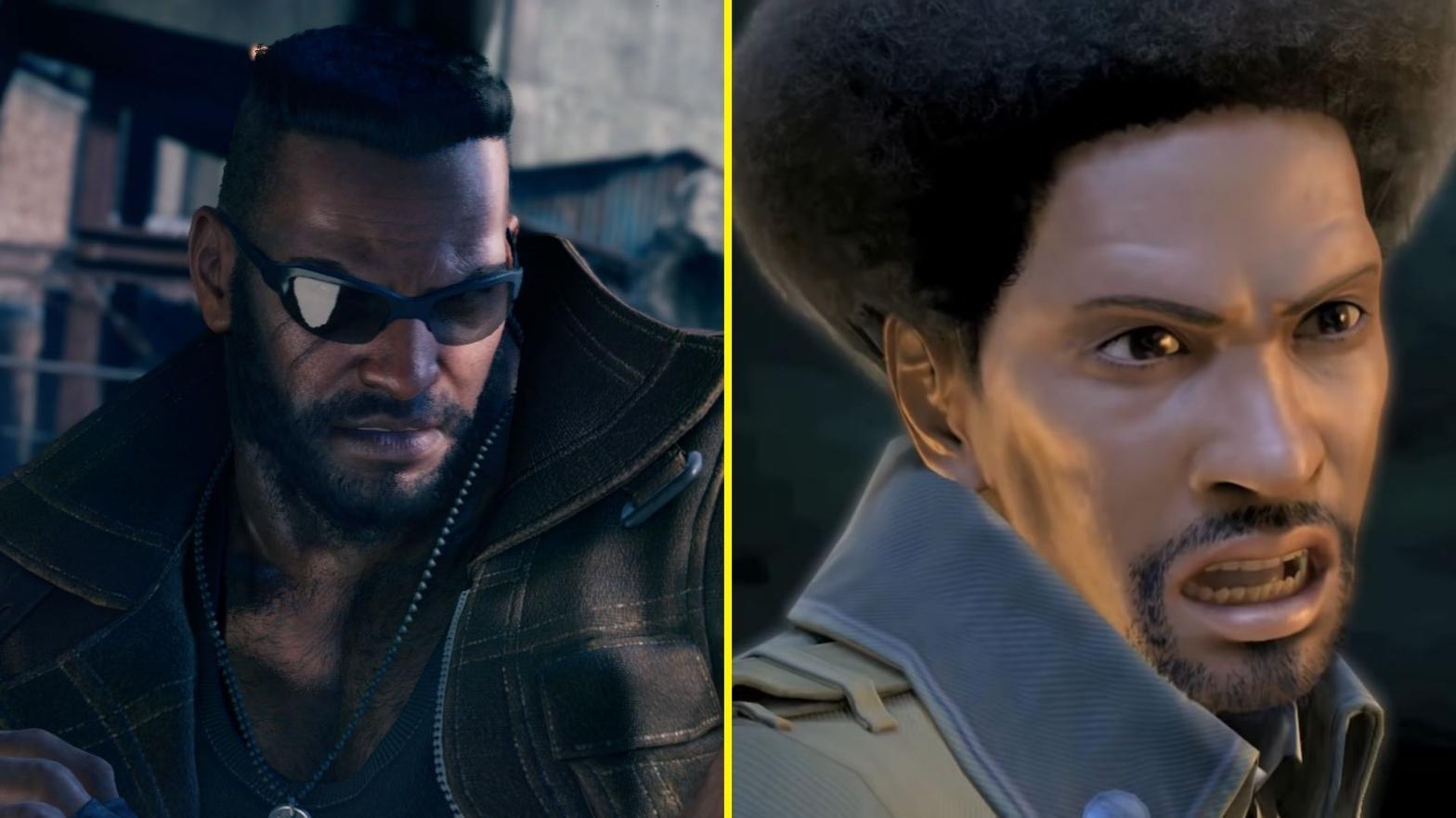 If Barret and Sazh ever met (which is not outside the realm of possibility) they'd be best friends. (Screenshot: Square Enix / Kotaku)