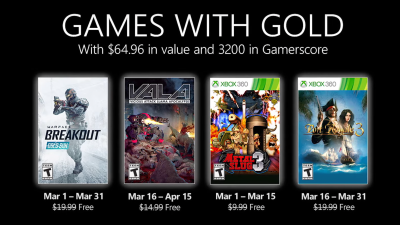 Here’s March 2021’s Xbox Live Games With Gold