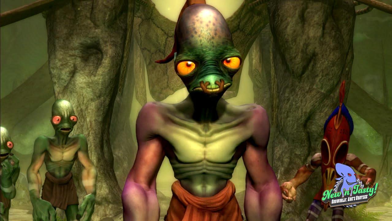 Heartwarming: Local Alien Guilted Into Saving Coworkers From Being Turned Into Meat Popsicles. (Screenshot: Oddworld Inhabitants, Inc.)
