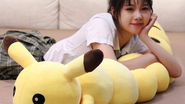 This Pikachu Caterpillar Plushie Looks Freaky