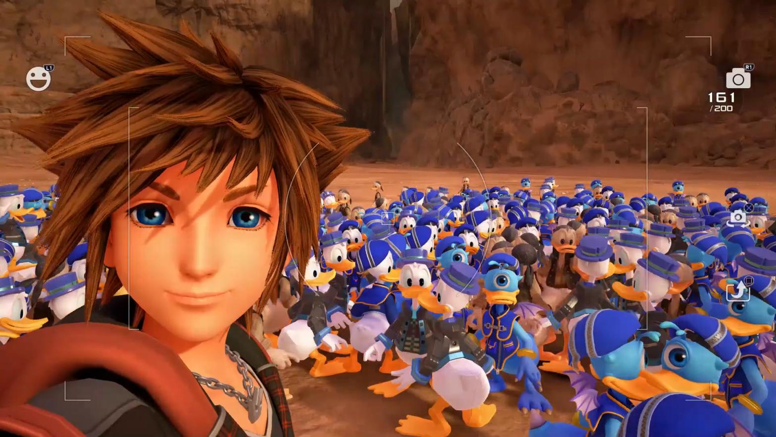 Back at it again in the Donald Duck hellscape. (Screenshot: Square Enix / BobJerry)