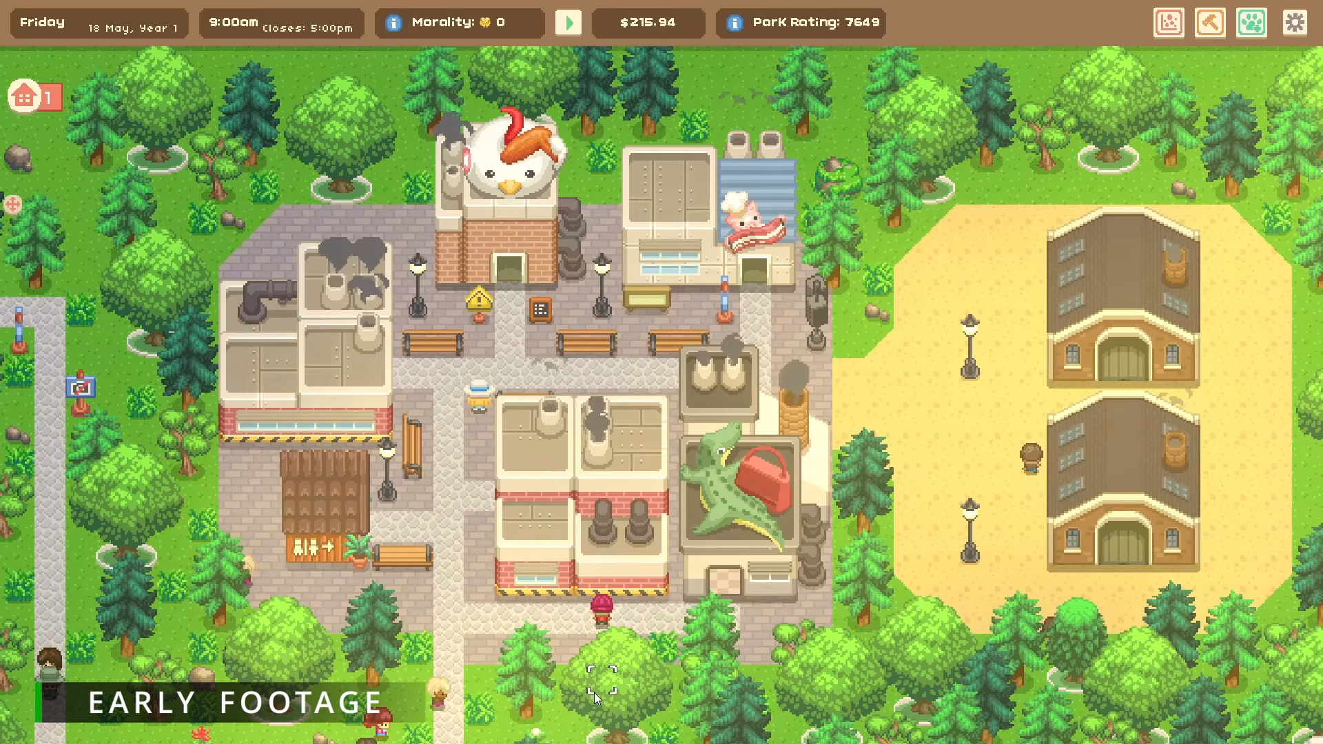 Are those restaurants? Serving zoo critters? (Screenshot: Springloaded Games)