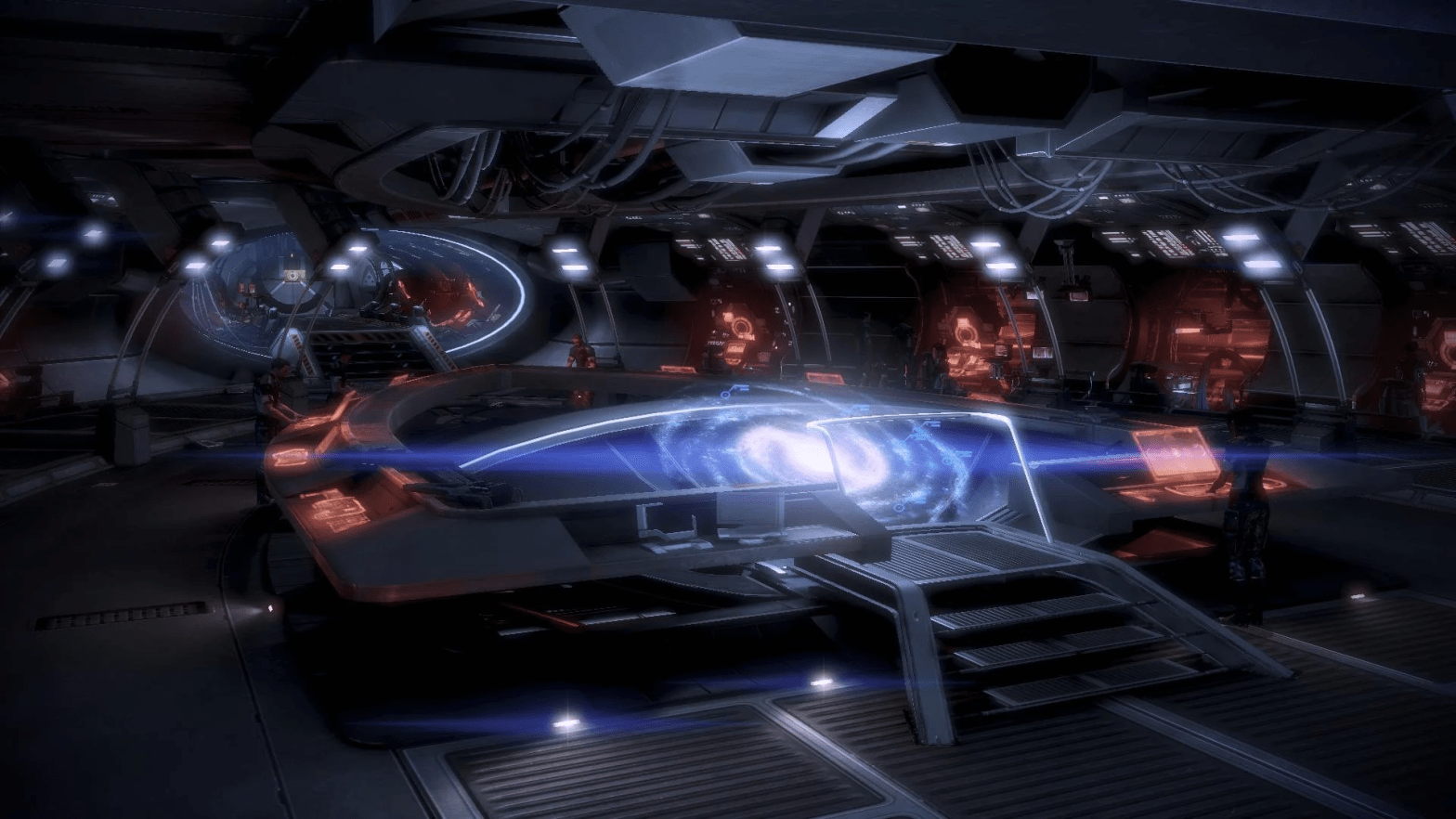 The CIC of the Normandy SR2, as seen in Mass Effect 3. (Screenshot: Bioware/EA)