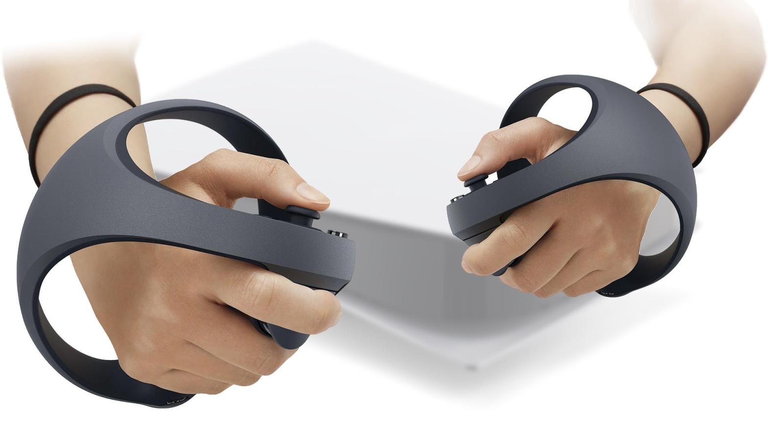 Sony's next-gen PlayStation VR controllers support inside-out tracking and a couple types of haptics. (Image: Sony / Kotaku)