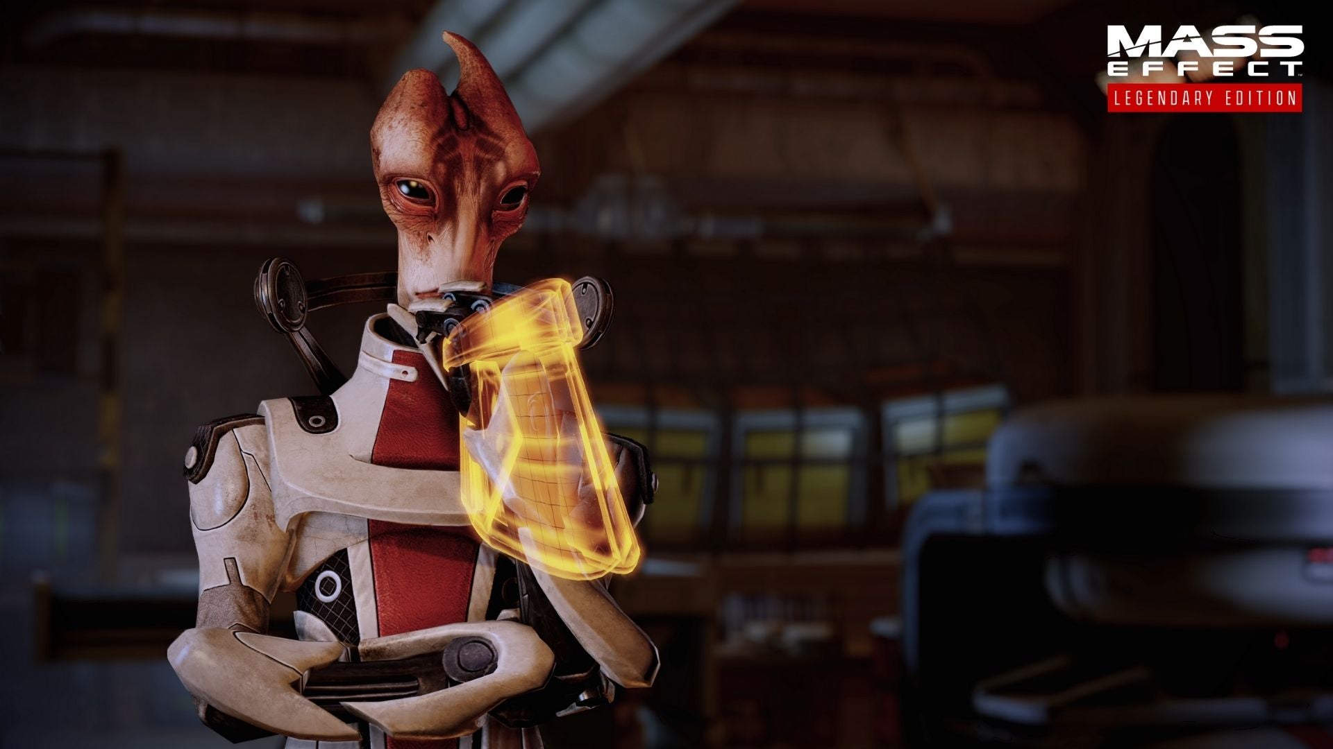 If you choose not to cure the genophage, I am legally allowed to kick you. It's the law. Look it up. (Screenshot: BioWare)