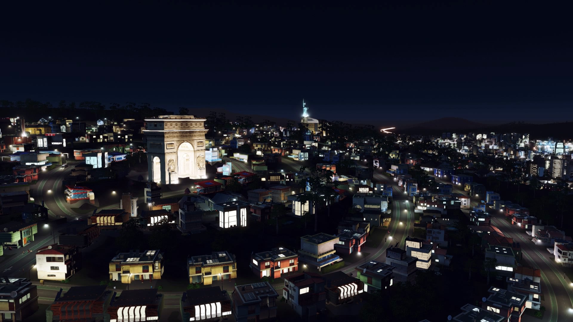 Ariberg at night. (Taken before the fall.) (Screenshot: Paradox / Kotaku)
