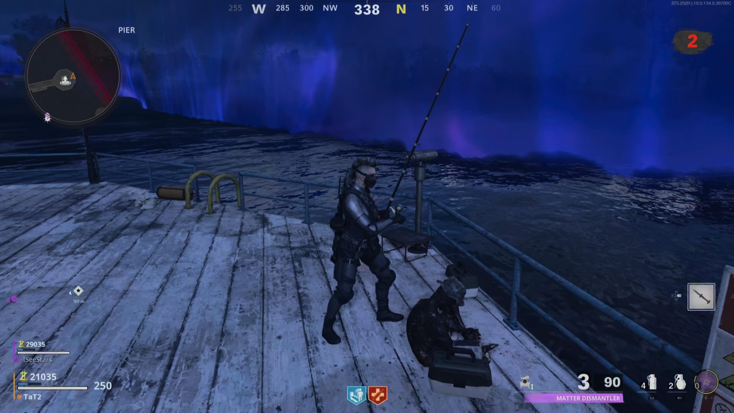 Just fishing on the docks of the Sanatorium map. (Screenshot: Activision (Kotaku))