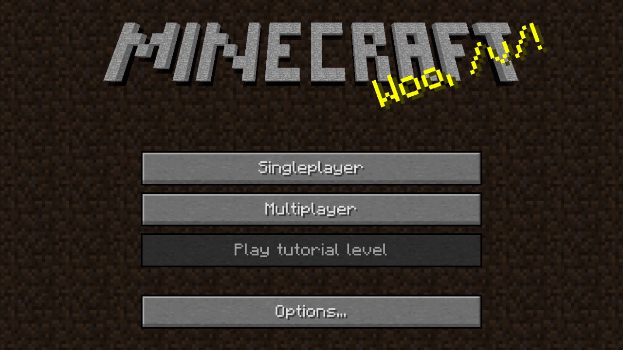 The reference as it appeared in an early Minecraft build. (Screenshot: Mojang Studios / Microsoft / Kotaku)