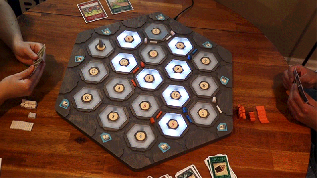 Beautiful, Self-Rolling Catan Board Lights Up So It’s Easy to See Which Resources to Collect