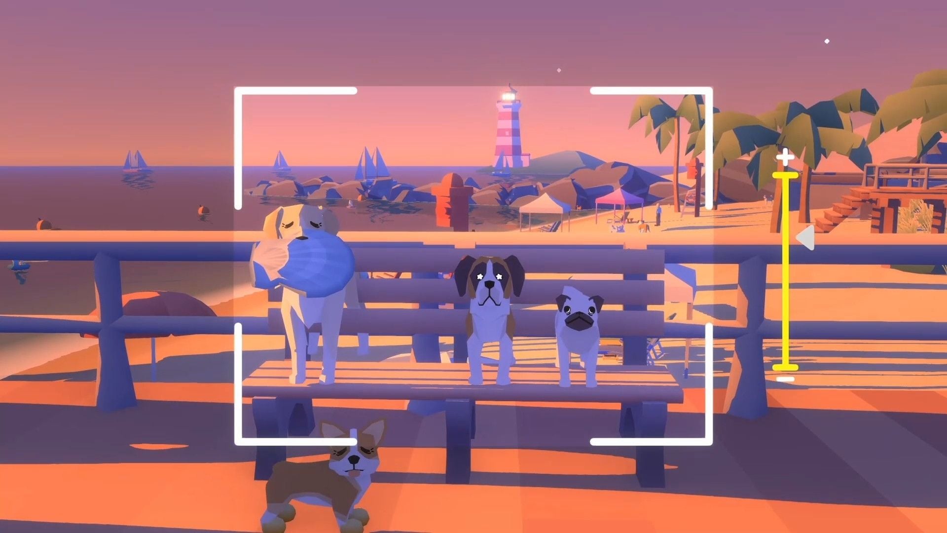 In Pupperazzi you can pet, then shoot (as in picture you monster) the puppies! (Screenshot: Sundae Month)