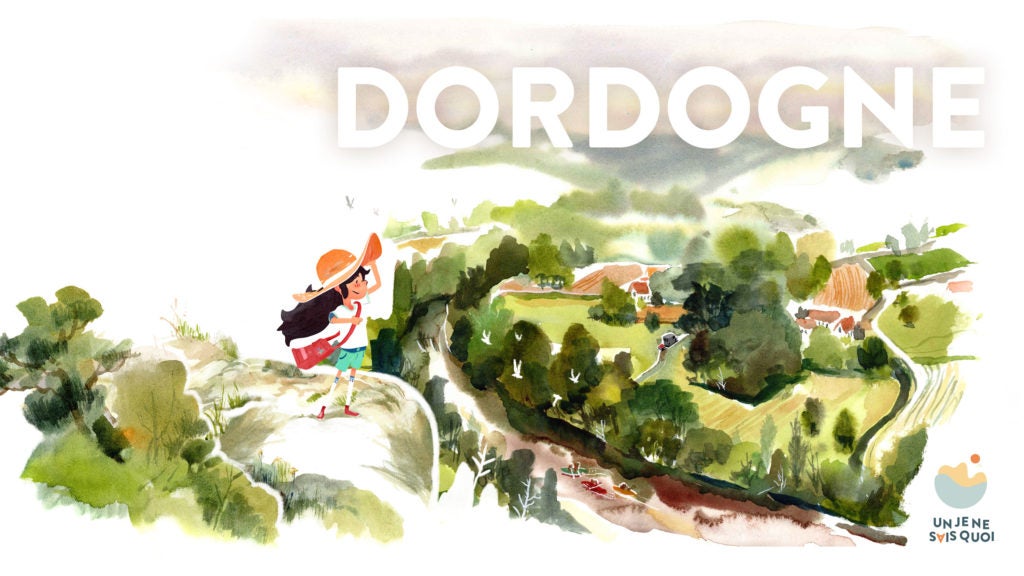 All of the backgrounds in Dordogne are hand painted watercolors and that's amazing (Image: UN JE NE SAIS QUOI)